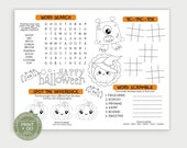 Printable Halloween Fun Activity Sheet For Realtors, Open House Activity for Kids, Real Estate Marketing, Just Download and Print