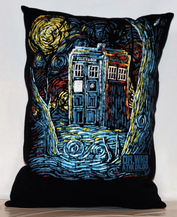 Dr Who Tardis Custom Tshirt Pillow Cotton Polyester Fiber Etsy