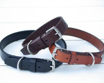Classic Charm - Medium - Leather Dog Collar Made to Order