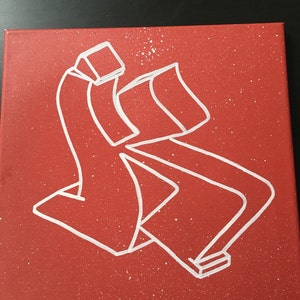 Tela de graffiti com letras variáveis