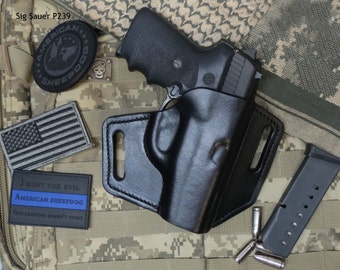 Sig Sauer P239 - 9mm & .40 OWB, Professional Concealed Carry Pancake Holster with Forward Cant