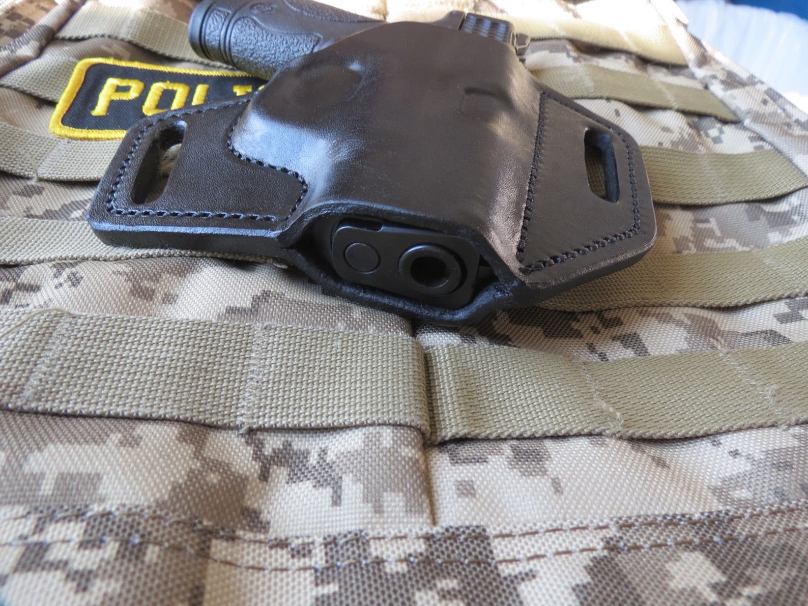 M&P Shield Holster Leather Pancake Custom for Smith and Etsy