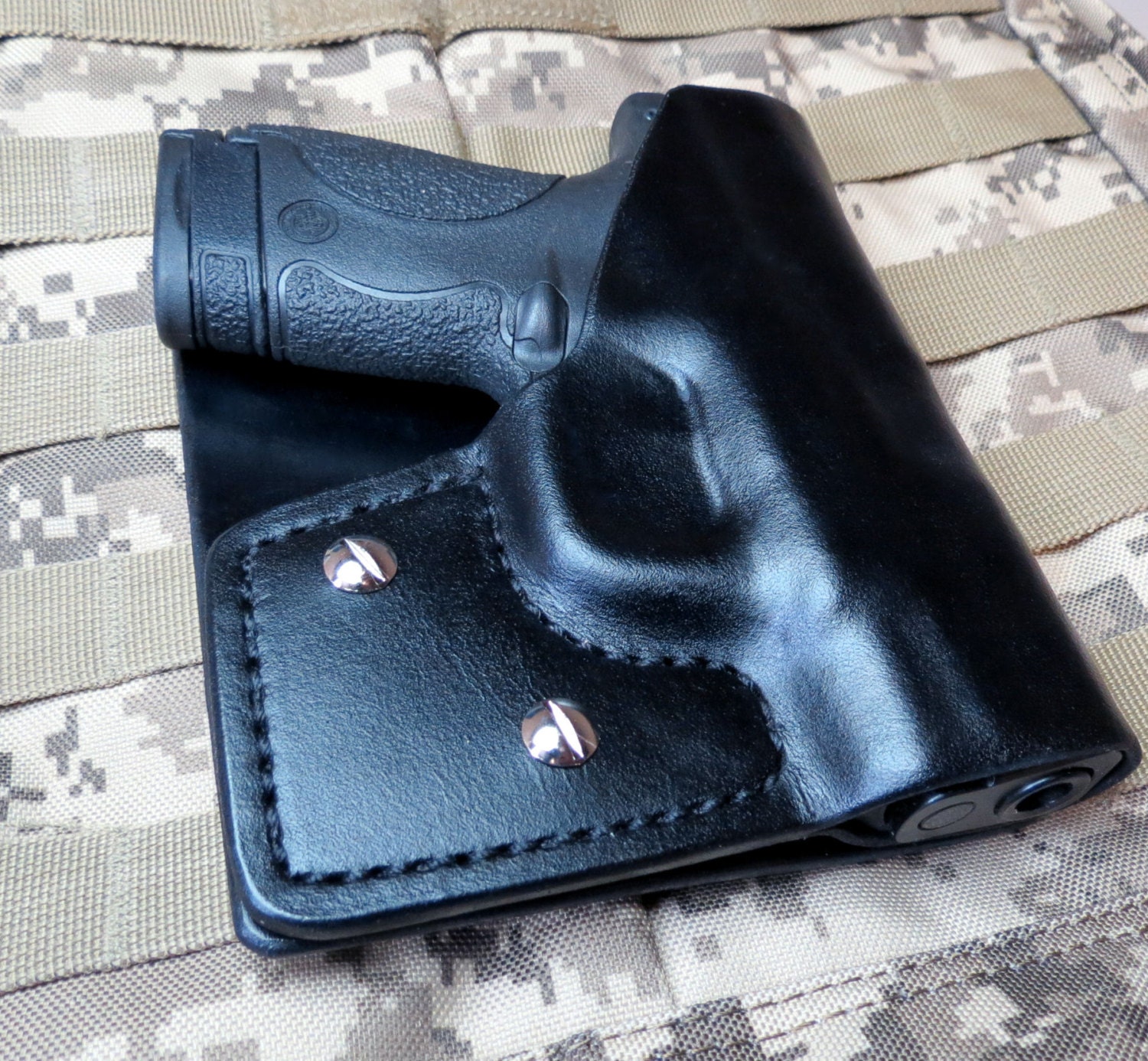 M P Shield Holster 9mm Leather Pocket Cargo Pants Holster Etsy