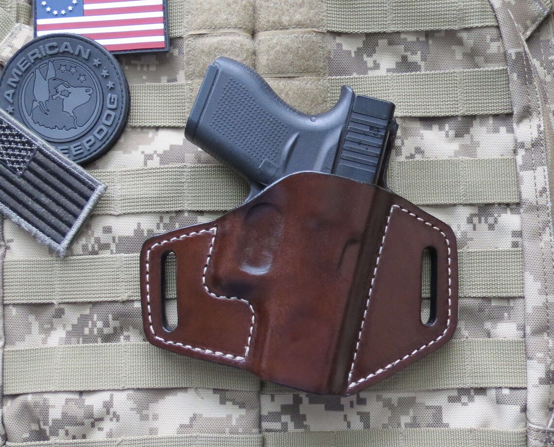 Glock 43 & 43X Professional OWB Leather Pancake Holster Etsy