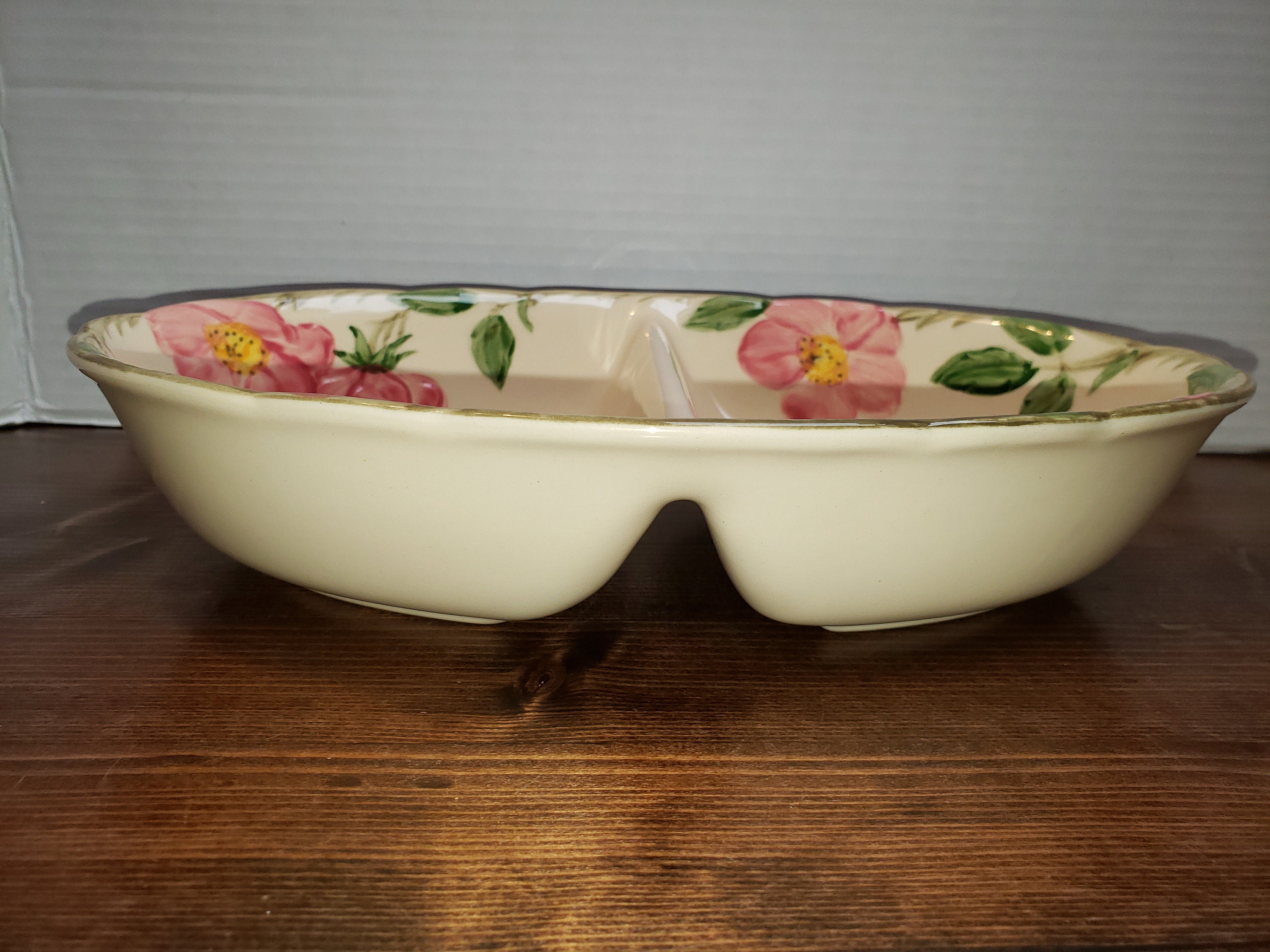 Vintage Franciscan Desert Rose, Divided Serving Dish, Oven Safe