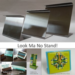 One 8Tx4Wx2.5base Look Ma No Stand! Fused Glass Slumping forms for clocks and more! Mini Narrow Large