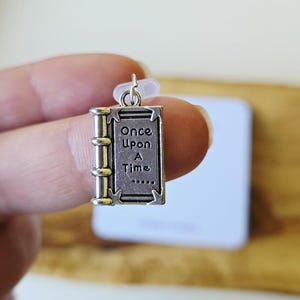 Kindle Charm, Once Upon A Time Book Charm, Dust Plug Charm, E Reader Charm, Kindle Accessories, Bookish Gifts, Phone Charm