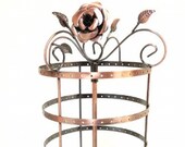 72 Pairs 144 Holes Rose on Top Rotating Earring Holder Earring Tree Earring Organizer Earring Stand Earring Display USA Seller