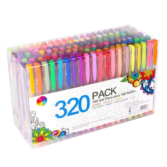 320 Pack Gel Pens Set 160 colors Gel Pens with 160 Refills For | Etsy 320 Pack Gel Pens Set 160 colors Gel Pens with 160 Refills For | Etsy