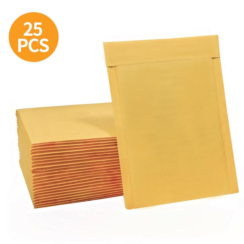 25pcs 6x10 Inches Kraft Bubble Mailers Self Seal Padded Etsy