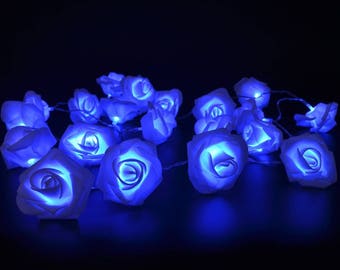 Blue Fairy Lights Etsy