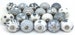 6pcs, 10pcs, 12pcs, 20pcs, 25pcs Grey & White Ceramic Knobs Cabinet Drawer Pull  (10, 20 knobs) US SELLER with Fast Shipping 