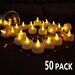 50 Pcs LED Flameless Candles Flickering Tealight Candles Battery Included USA Seller 