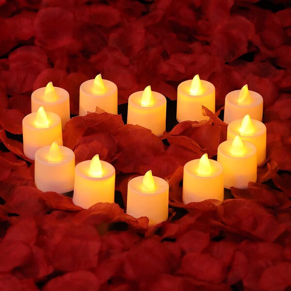 Tea Flameless Candle Lights Etsy