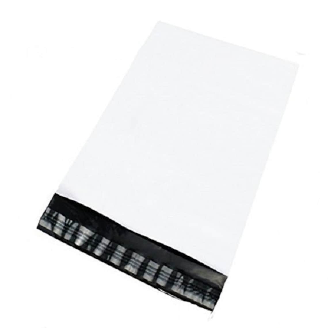 100PC White Poly Mailers Envelopes Bags Adhesive Self Sealing Etsy