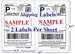 200pcs Half Sheet Self Adhesive Shipping Labels for Laser & Inkjet Printers 100 Sheets 8.5' x 5.5' (200 Labels) USA Seller Fast Shipping 