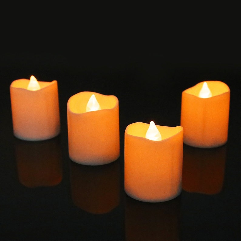 10pcs 12pcs 24 Pcs LED Flameless Candles Votive Candles Etsy