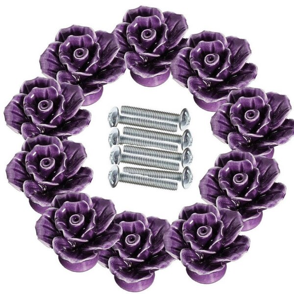 Purple Drawer Pull Etsy