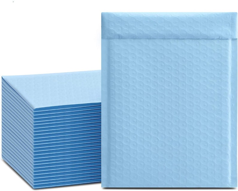 25 Pcs 8.5x12 Inch Light Blue Bubble Mailers Padded Envelopes - Etsy