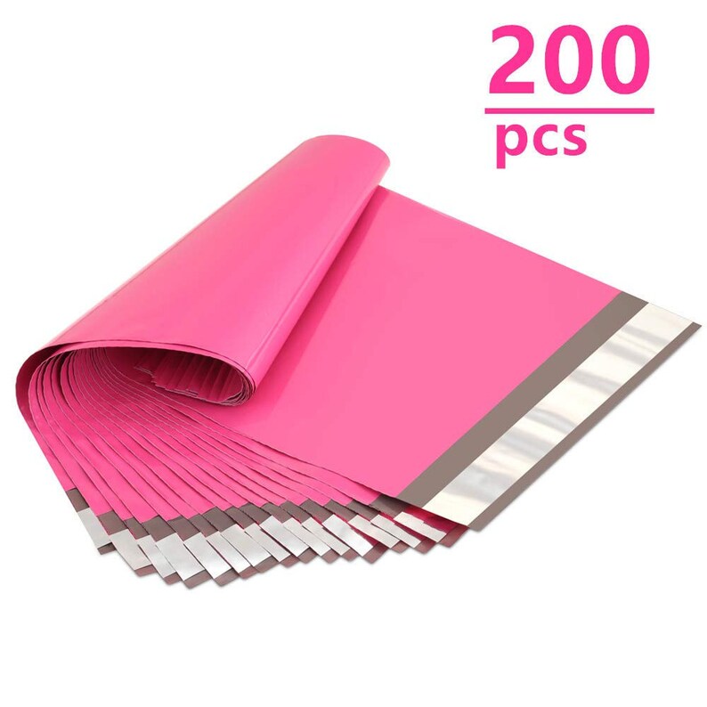 200 Pack 10x13 Pink Poly Mailers Hot Pink 200 10 X 13 Etsy UK