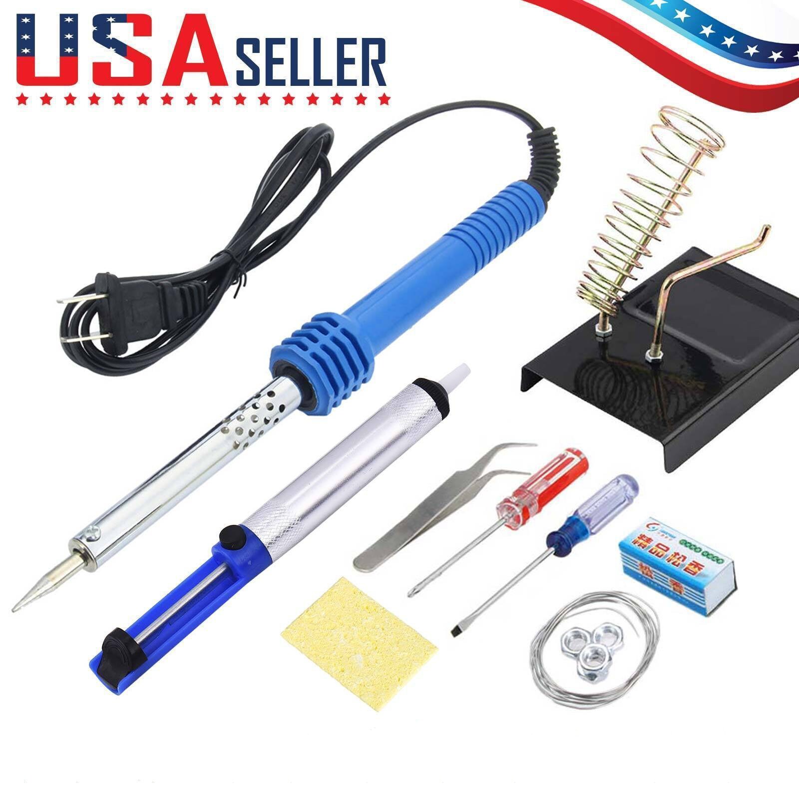 14 in 1 KIT 60W Electric Soldering Iron Starter Tool Kit Set Etsy