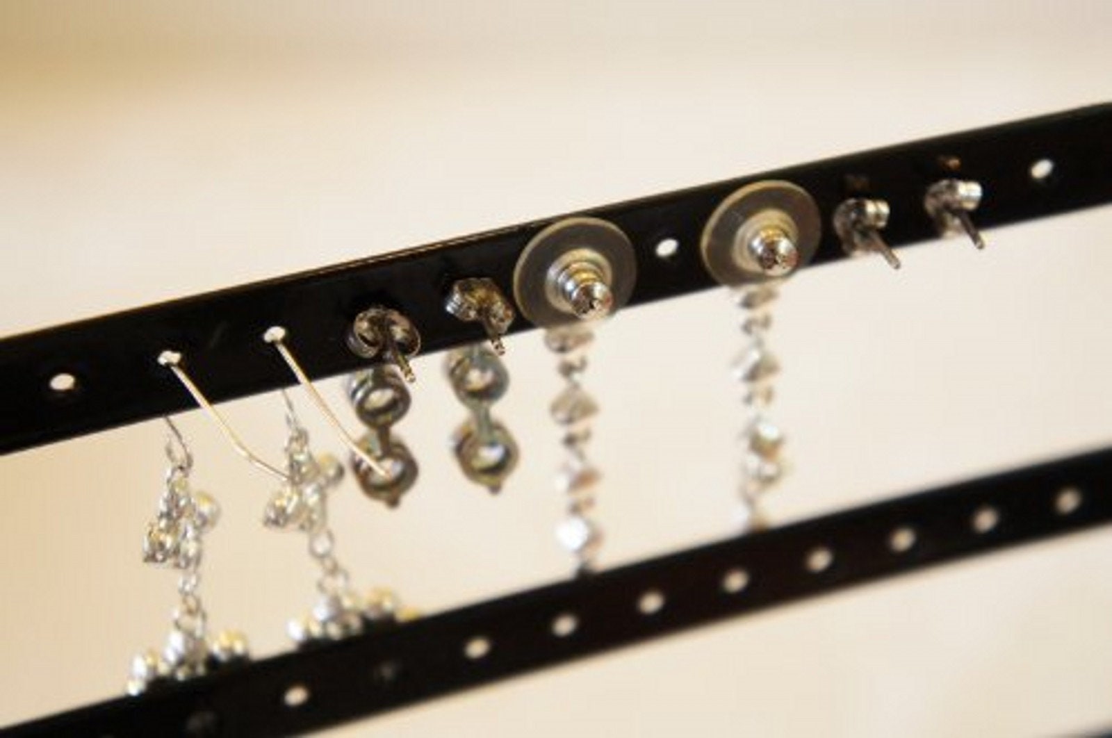 Earring & Jewelry Harp Organizer black / Earring Display / Etsy