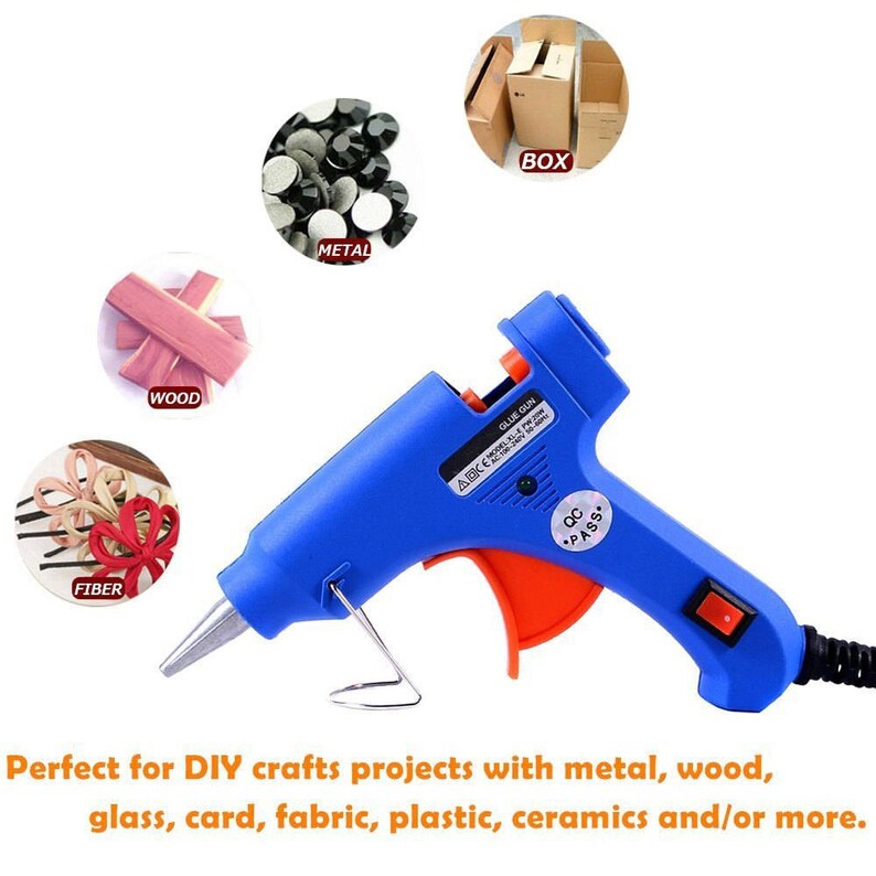 Hot Glue Gun With 30 Pcs Hot Melt Glue Sticks for DIY Craft Etsy