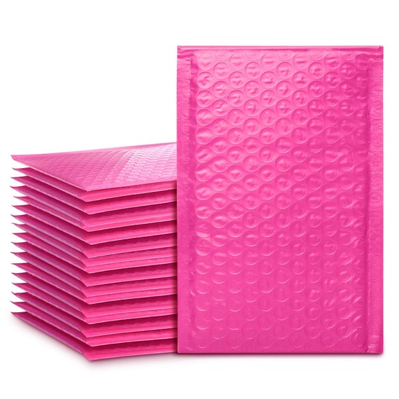 ProLine Matte Metallic Rose Gold Bubble Padded Mailers 4x8 Inch Self Seal Padded Envelopes 10 