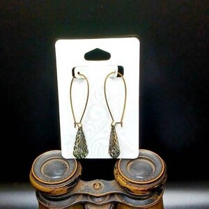 Upcycled jewelry, vintage jewelry, vintage earrings, drop earrings, brass earrings, unique earrings, boho earrings, jewelry gift for her