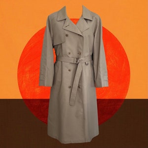 Vintage 80's London Fog Trench Coat • Zip-Out Furry Lining • Double Breasted • O-Ring Belt • Incredible Condition - Possibly Unworn!