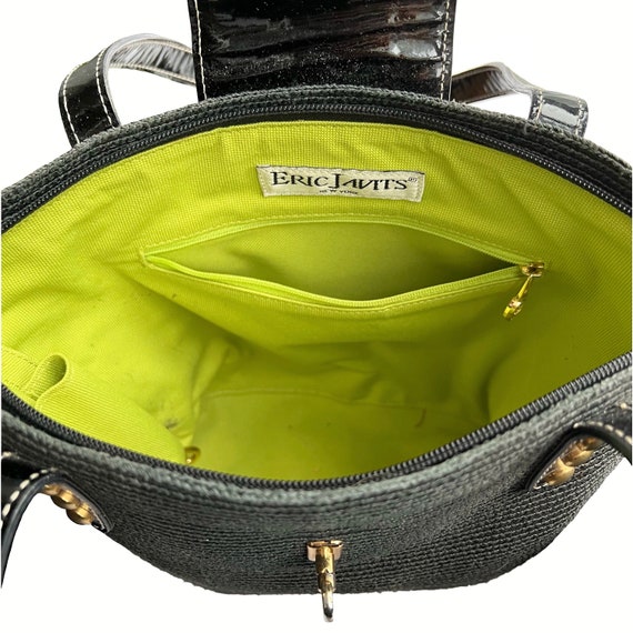 Vintage 00's Black Eric Javits Shoulder Bag • Bla… - image 3