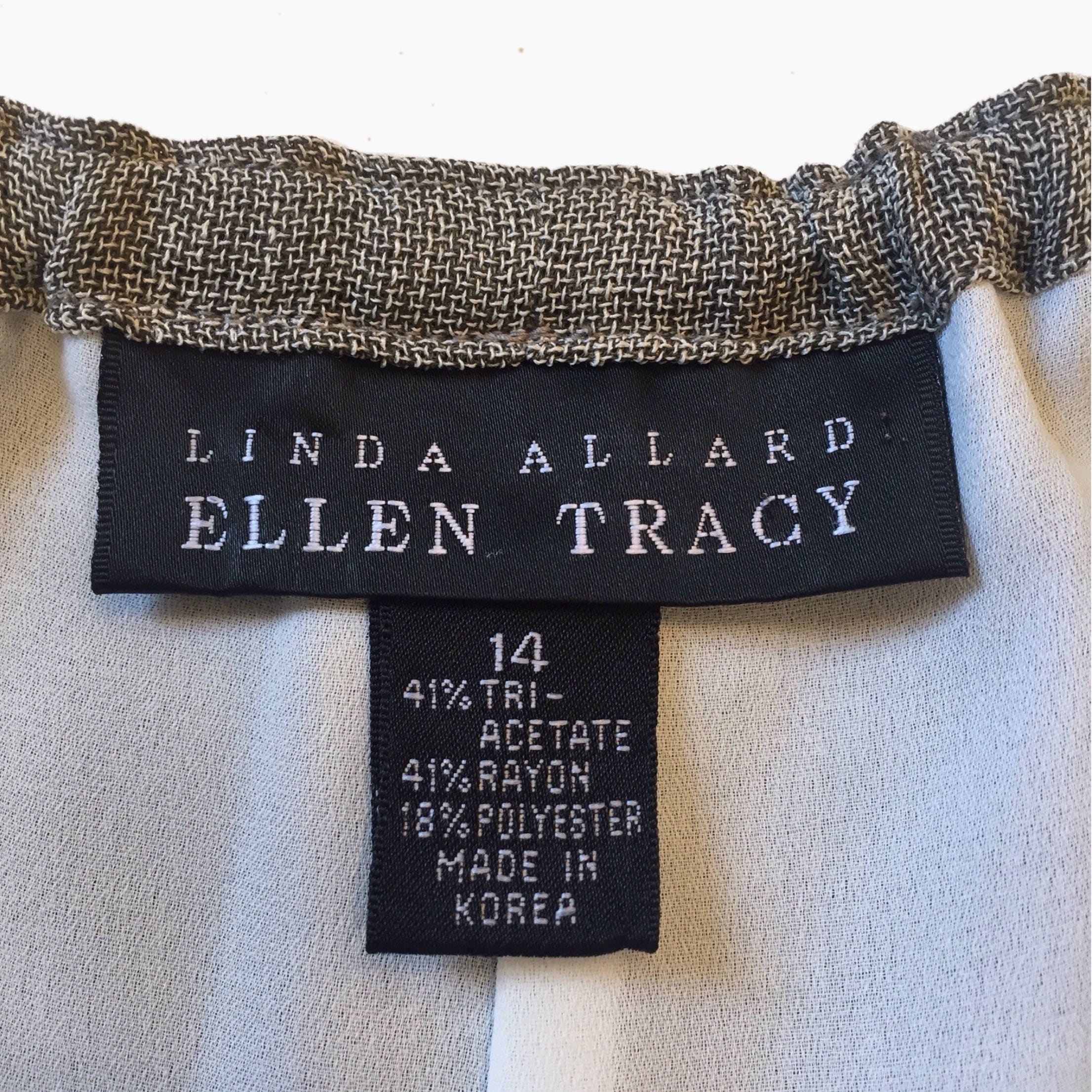 Early 90's Linda Allard Ellen Tracy Linen-like Outfit Boatneck Long ...