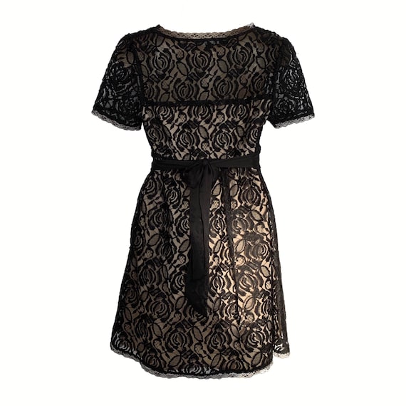 Empire Waist Little Black Lace Dress • Black Rose… - image 5