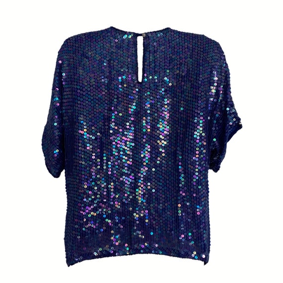 80/'s Sequin Blouse RINA Z