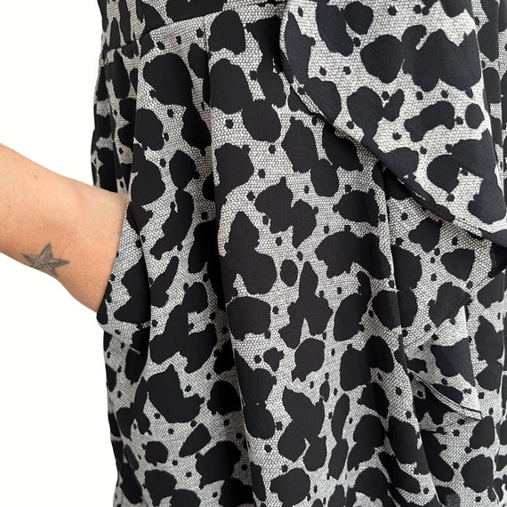 00's Express Leopard(ish) Print Strapless Romper … - image 3