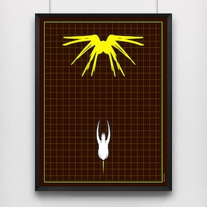 Babylon 5 - Against All Odds / Vorlon Cruiser design. Poster, Art print, Sci-fi poster, Geek gift, Geek Decor, Wall art