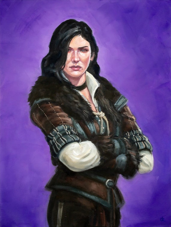 Yennefer of Vengerberg portrait by me. : r/witcher