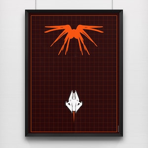Babylon 5 - Against All Odds / Narn Cruiser design. Poster, Art print, Sci-fi poster, Geek gift, Geek Decor, Wall art