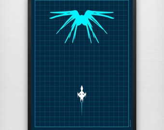 Babylon 5 - Against All Odds / White Star design. Poster, Art print, Sci-fi poster, Geek gift, Geek Decor, Wall art.