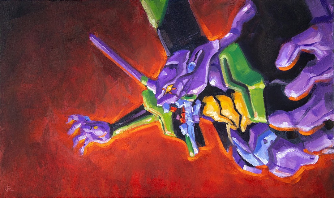 その他 EVA Canvas Art (Large) Evangelion EVA-01 Unit - Painting of Canvas, Sci-fi Art