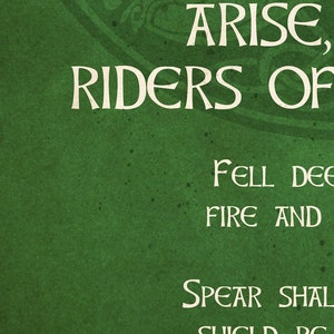 The Lord of the Rings poster Riders of Theoden. Art print, Wall print, Wall decor, 12X16 16X24 24X36 image 5