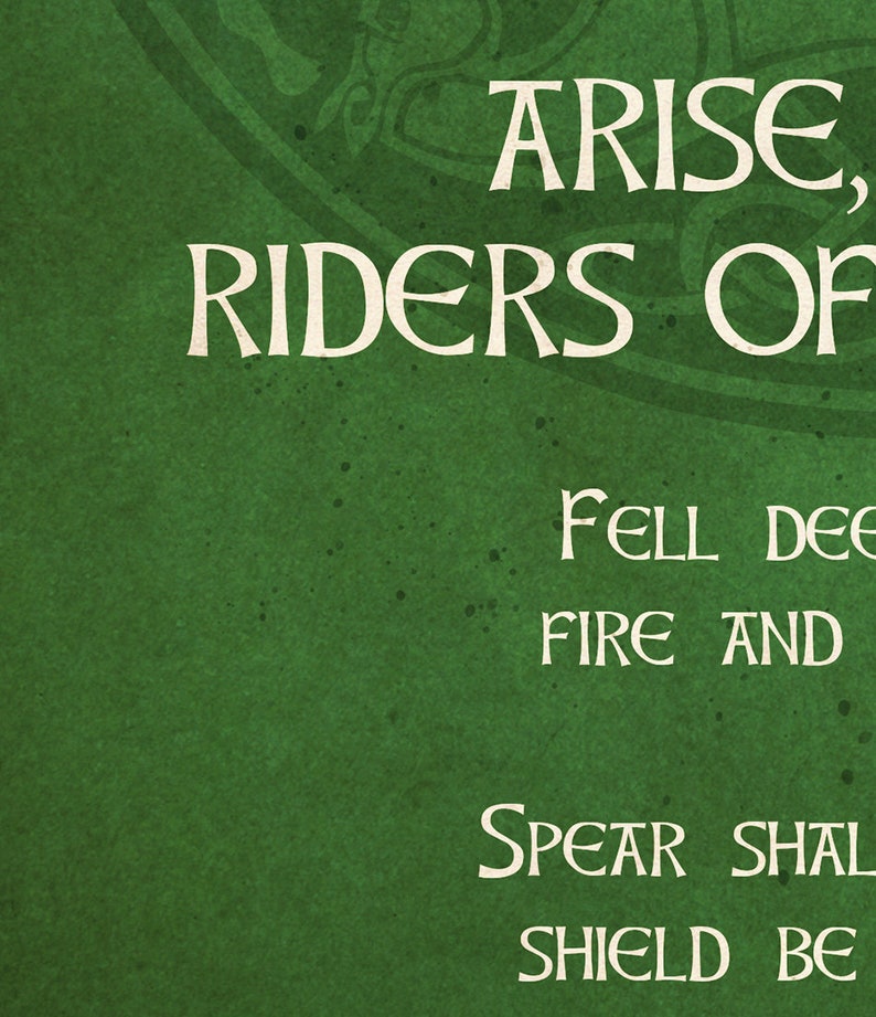 The Lord of the Rings poster Riders of Theoden. Art print, Wall print, Wall decor, 12X16 16X24 24X36 image 5