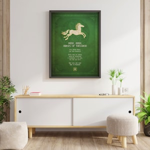 The Lord of the Rings poster Riders of Theoden. Art print, Wall print, Wall decor, 12X16 16X24 24X36 image 2