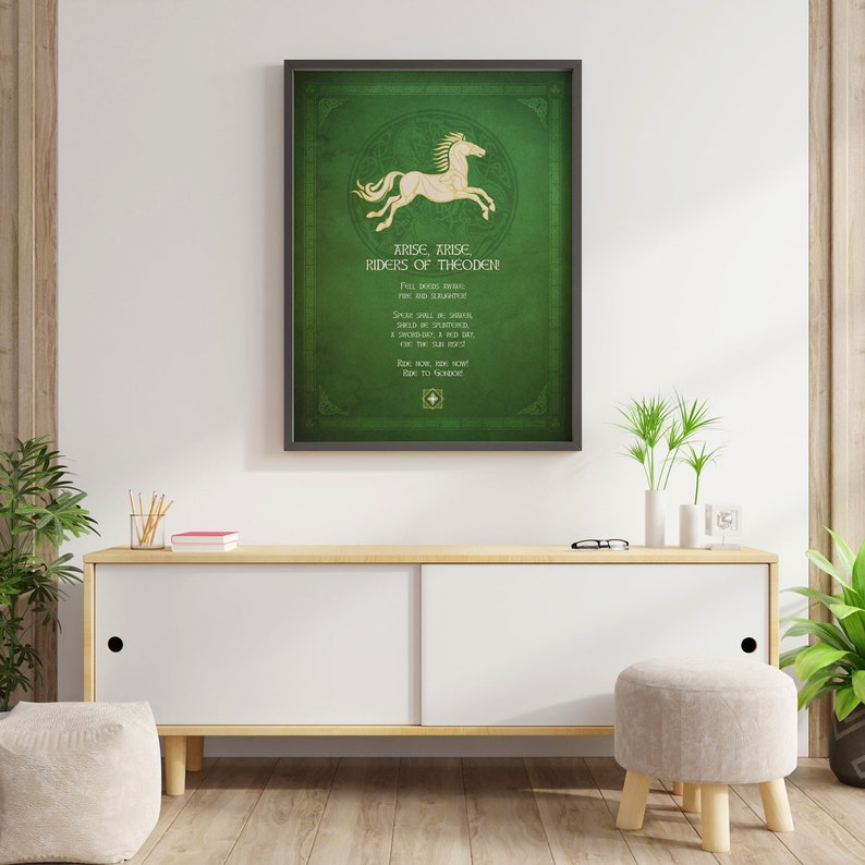 The Lord of the Rings poster Riders of Theoden. Art print, Wall print, Wall decor, 12X16 16X24 24X36 image 2