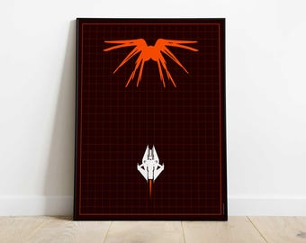 Babylon 5 Narn Cruiser Poster – Sci-Fi Geek Wall Art