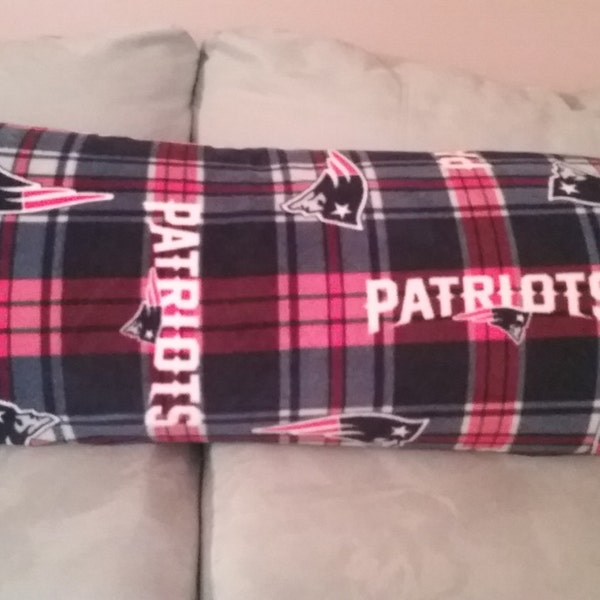 New England Patriots Fleece Body Pillow Cover