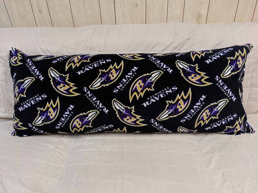 Baltimore Ravens Fleece Body Pillow Cover Etsy
