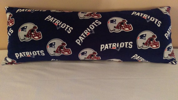 New England Patriots Fleece Body Pillow Cover Etsy
