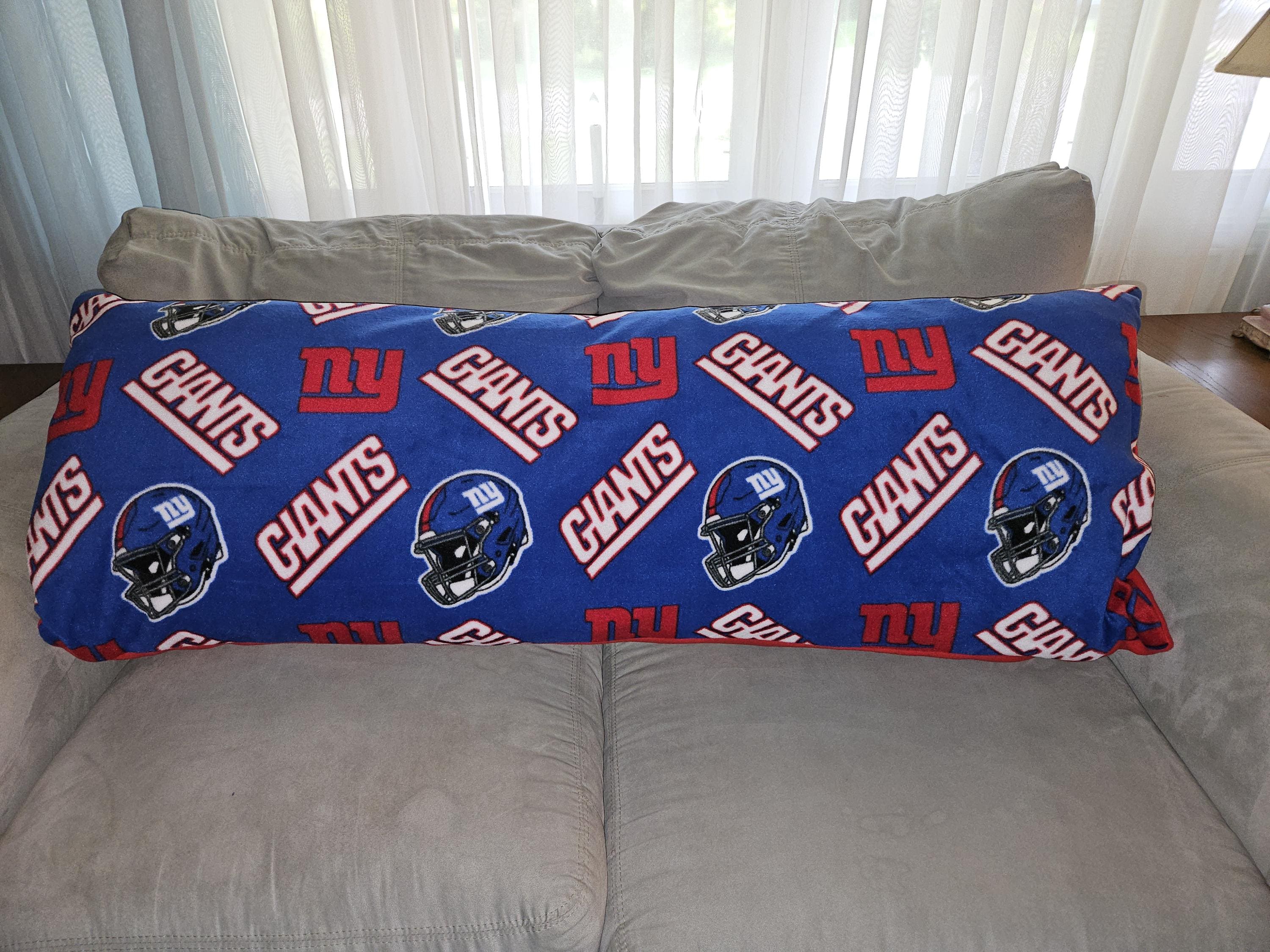 NY Giants Fleece Body Pillow Cover Etsy