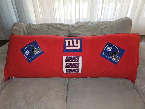 NY Giants Fleece Body Pillow Cover Etsy
